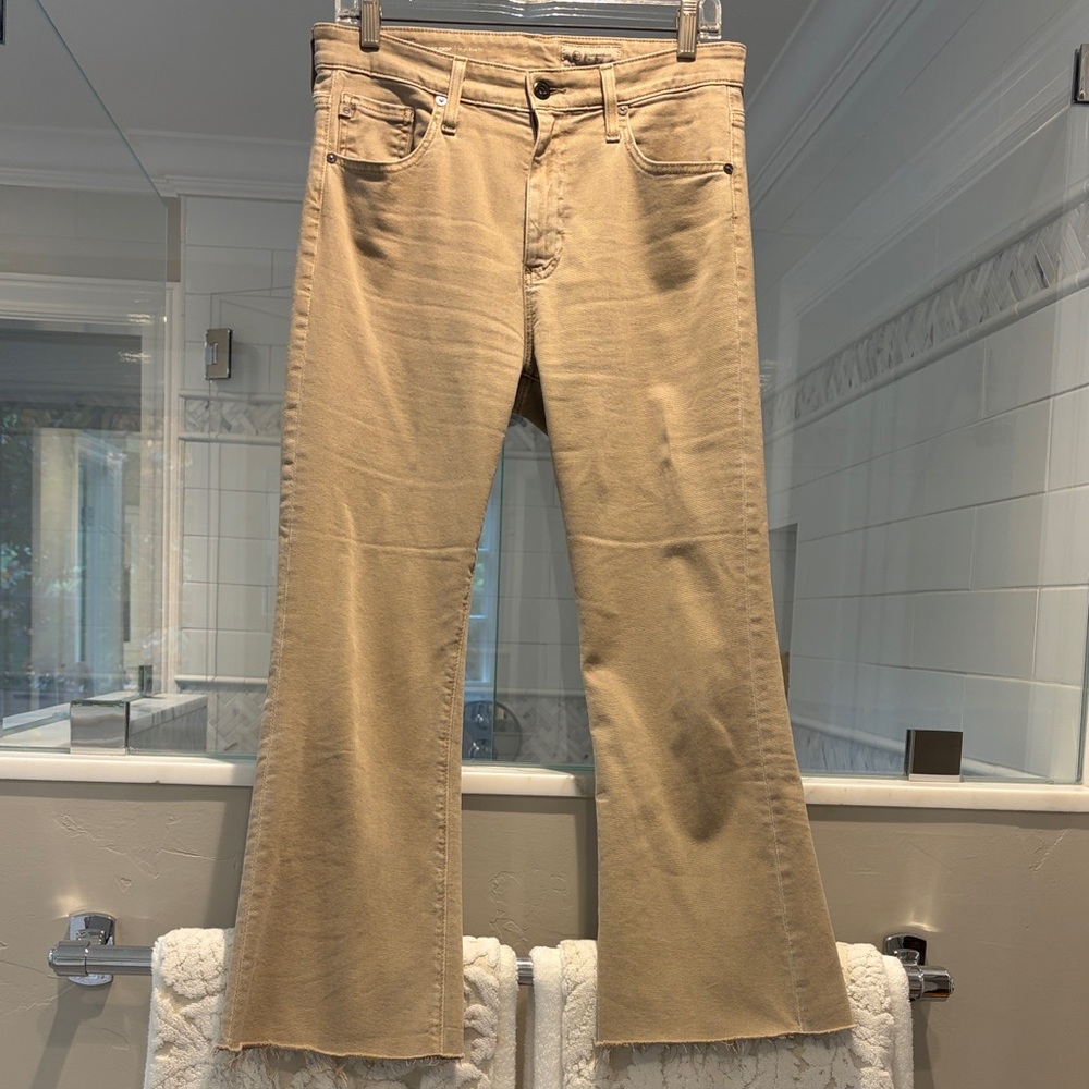 AG Adriano Goldschmied Tan High Rise Jean